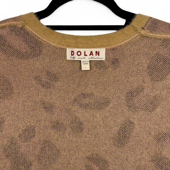 Dolan Left Coast Nina Leopard Eyelash Sweater - Picture 7 of 8